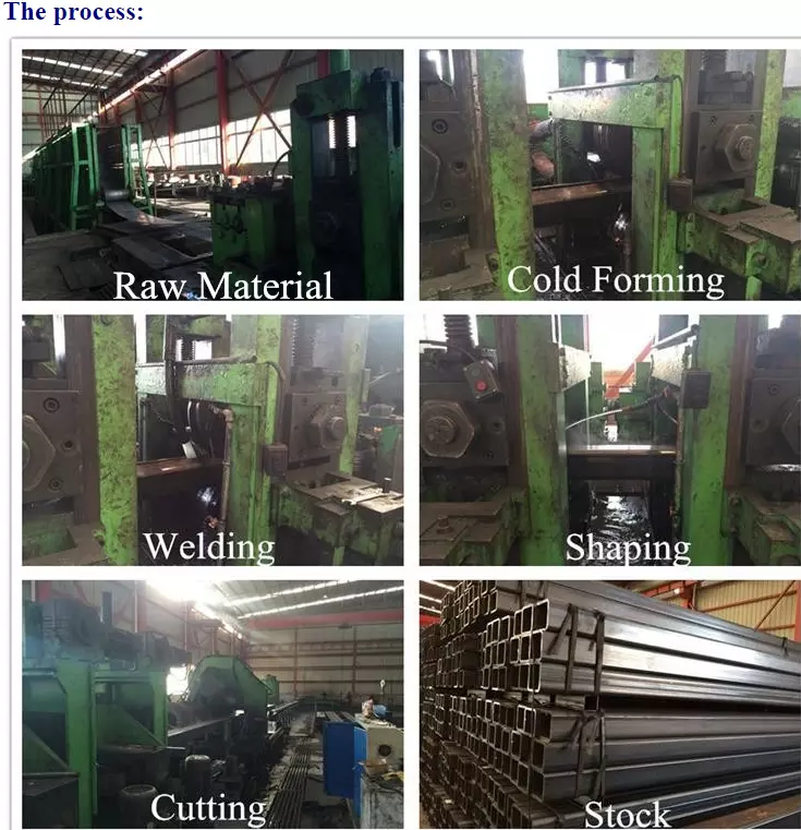 Tianjin manufacturer steel hollow section welded iron pipes